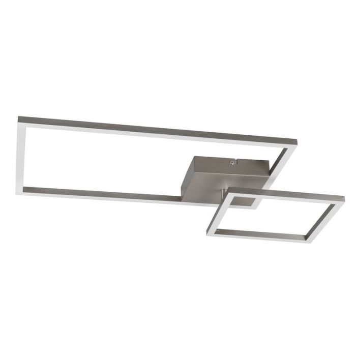 Plafón de techo moderno níquel, Binc, 25W, 4000K LED, regulable en 3 pasos