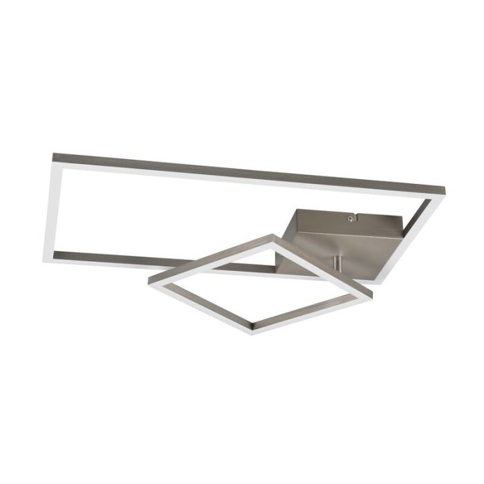 Plafón de techo moderno níquel, Binc, 25W, 4000K LED, regulable en 3 pasos