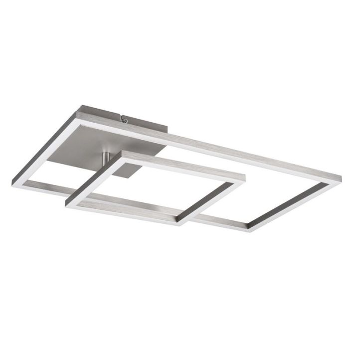 Plafón de techo moderno níquel, Binc, 25W, 4000K LED, regulable en 3 pasos