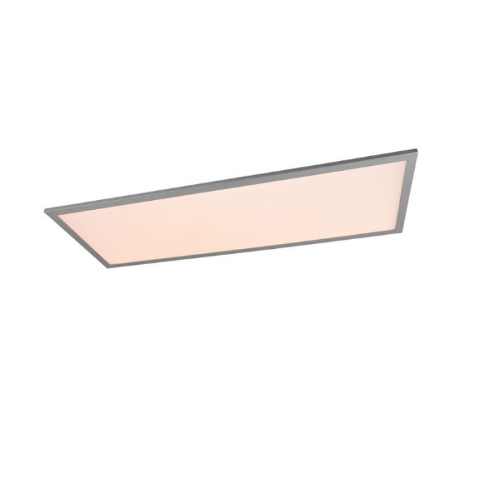 Plafón de techo moderno gris, Marlise, 33,5W, ajustable entre luz blanco cálido y frío LED, con mando a distancia