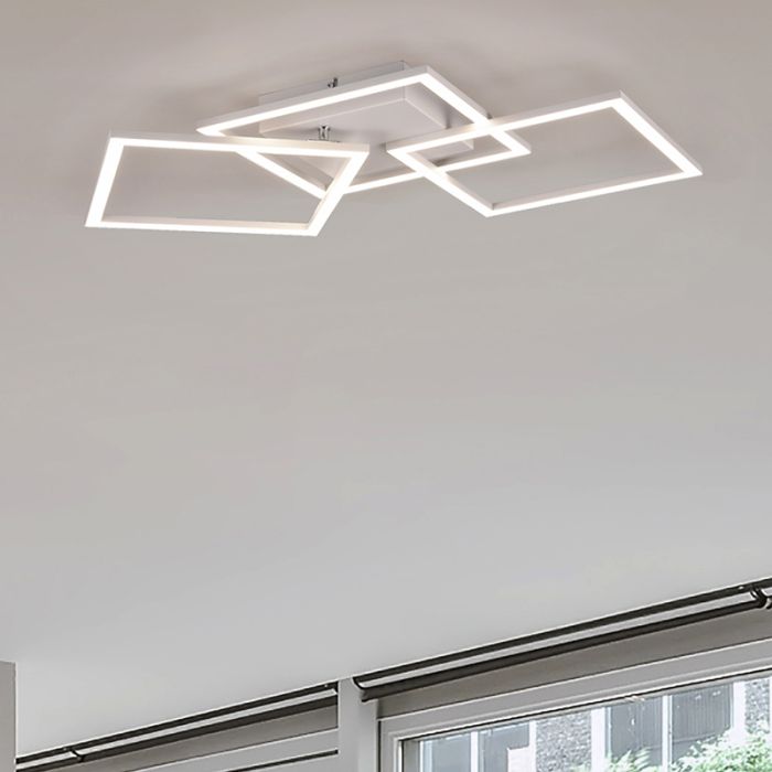 Plafón de techo moderno blanco, Margaux, 31W, 4000K LED