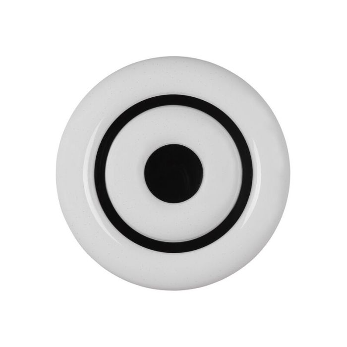 Lámpara de techo inteligente moderna blanca, Rinske, 16W, ajustable entre luz blanco cálido y frío LED, con mando a distancia