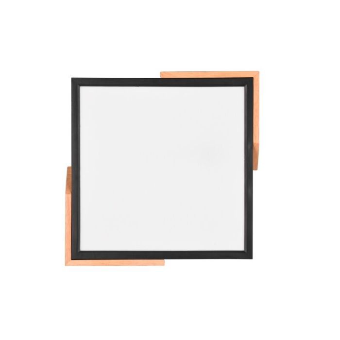 Plafón de techo moderno negro, Selinde, 20W, 3000K LED, regulable en 3 pasos