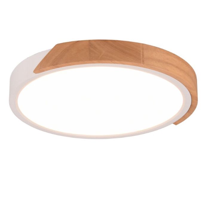Plafón de techo moderno blanco, Nevil, 20W, 3000K LED, regulable en 3 pasos