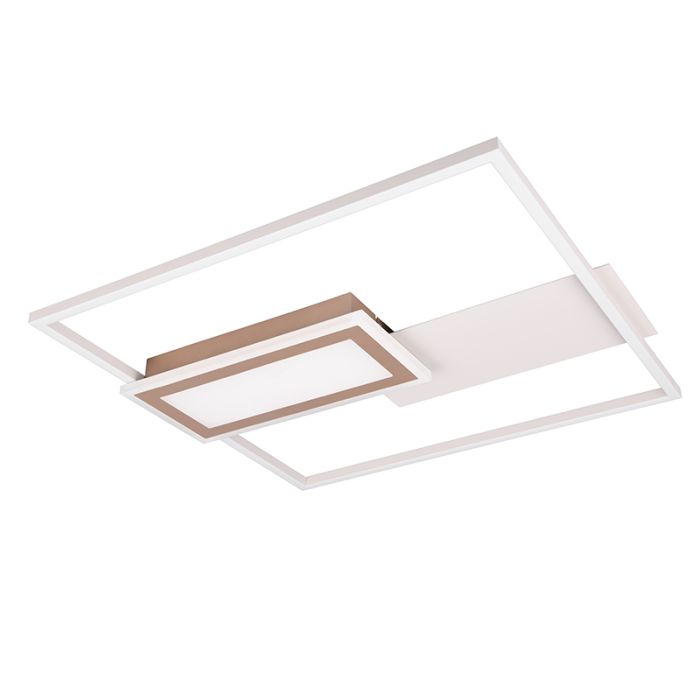 Plafón de techo diseño gris, Shun, 32W, ajustable entre luz blanco cálido y frío LED