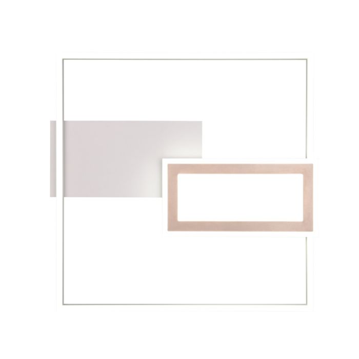 Plafón de techo diseño gris, Shun, 32W, ajustable entre luz blanco cálido y frío LED