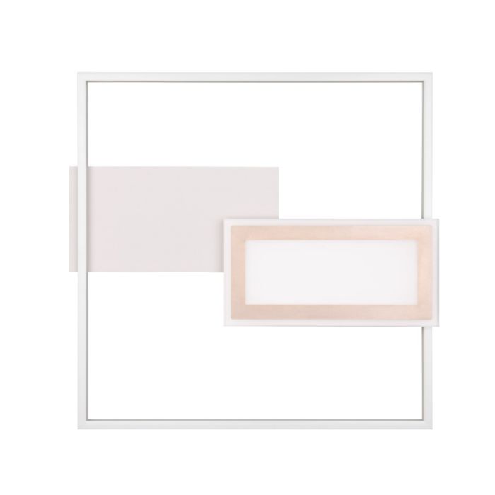 Plafón de techo diseño gris, Shun, 32W, ajustable entre luz blanco cálido y frío LED