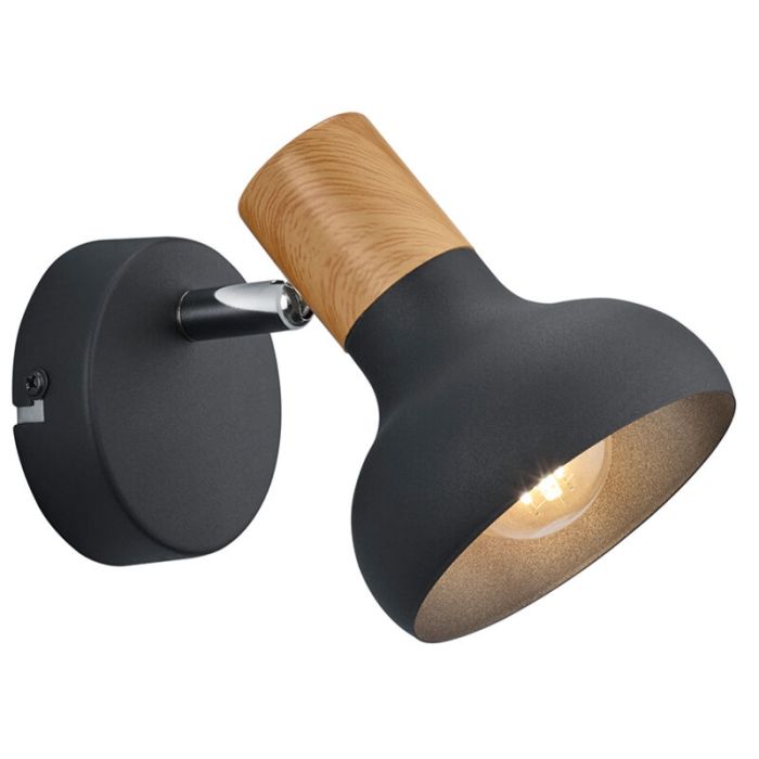 Foco de pared moderno negro, Toos