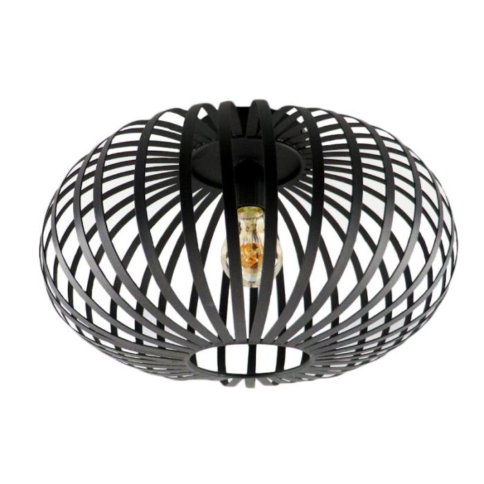 Plafón de techo negro industrial, Lieve