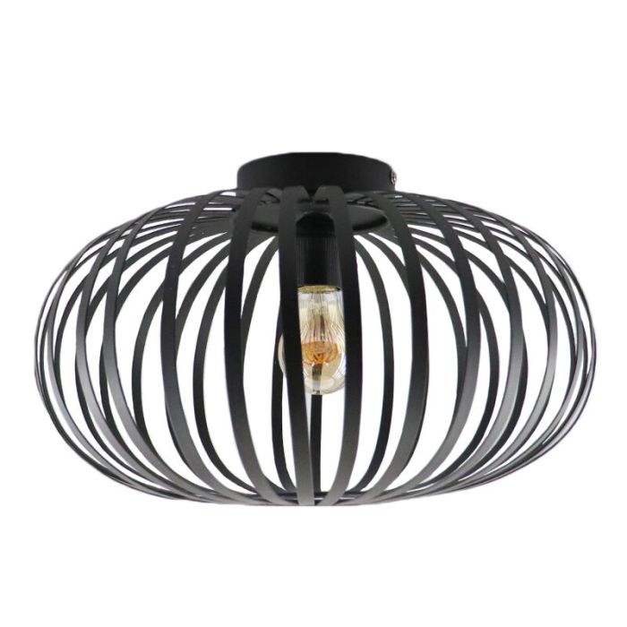 Plafón de techo negro industrial, Lieve