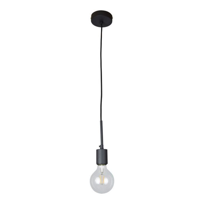 Lámpara colgante sin pantalla negra industrial, Bolb