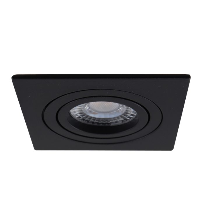 Foco empotrable negro de aluminio, Aart