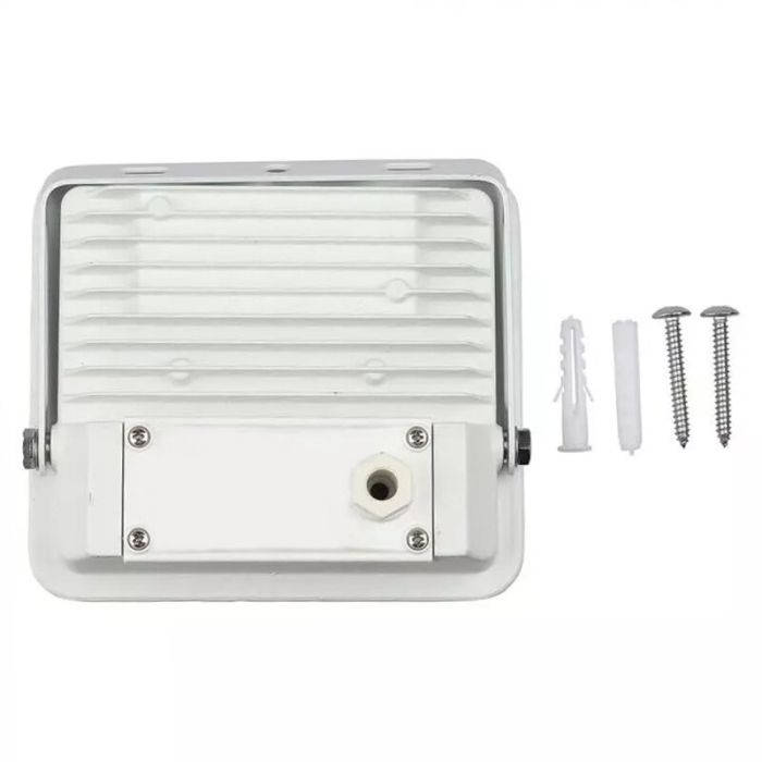 Foco proyector inteligente moderno blanco, Leander, 20W, color de luz ajustable LED, IP65