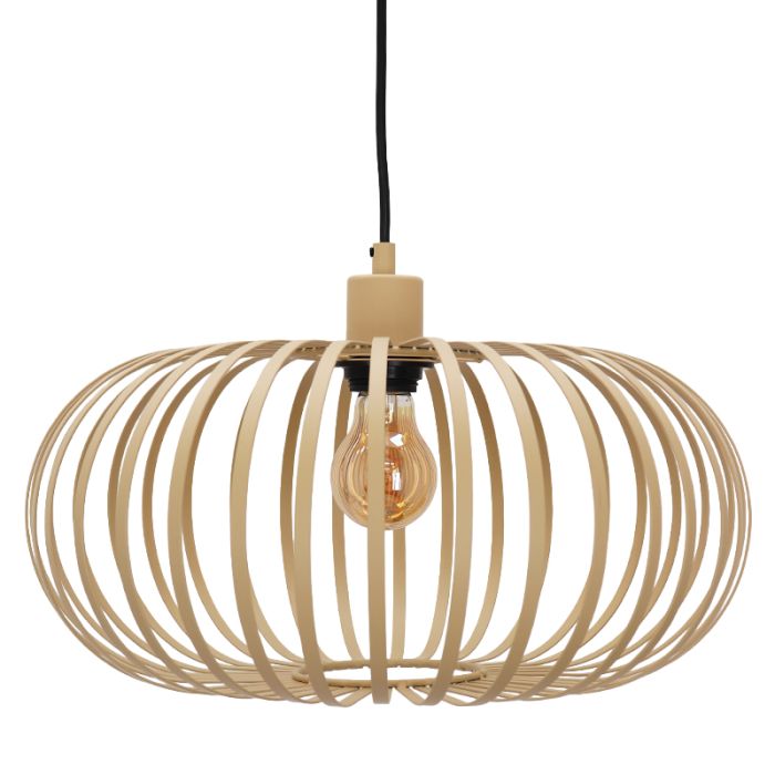 Lámpara colgante beige industrial, Lieve