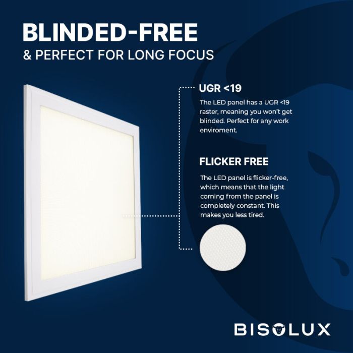 Panel LED 62x62 cm - Bisolux Master - 38W - 6000K