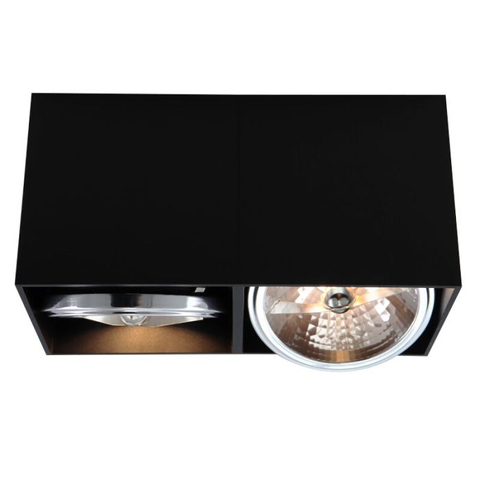 Aplique de techo negro moderno, Harup