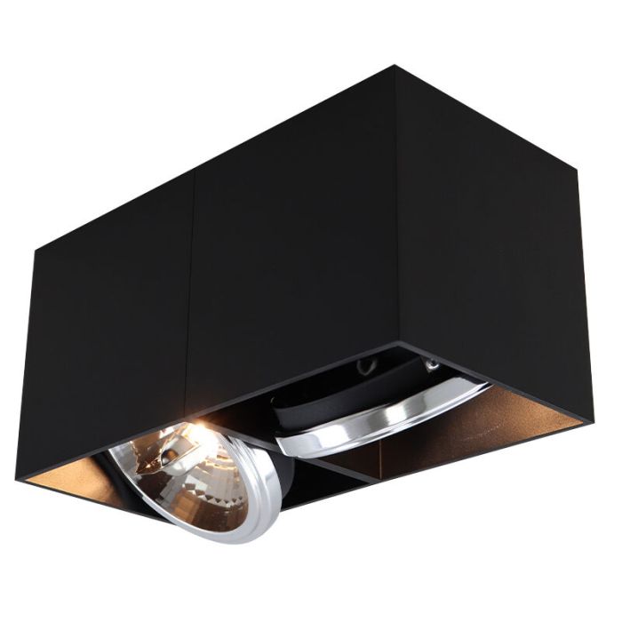 Aplique de techo negro moderno, Harup