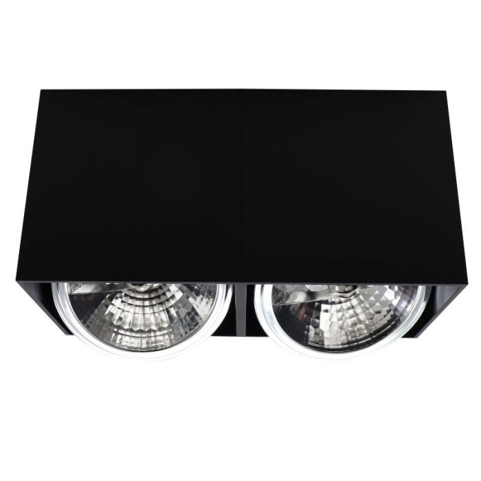Aplique de techo negro moderno, Harup