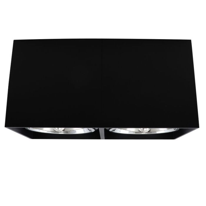 Aplique de techo negro moderno, Harup