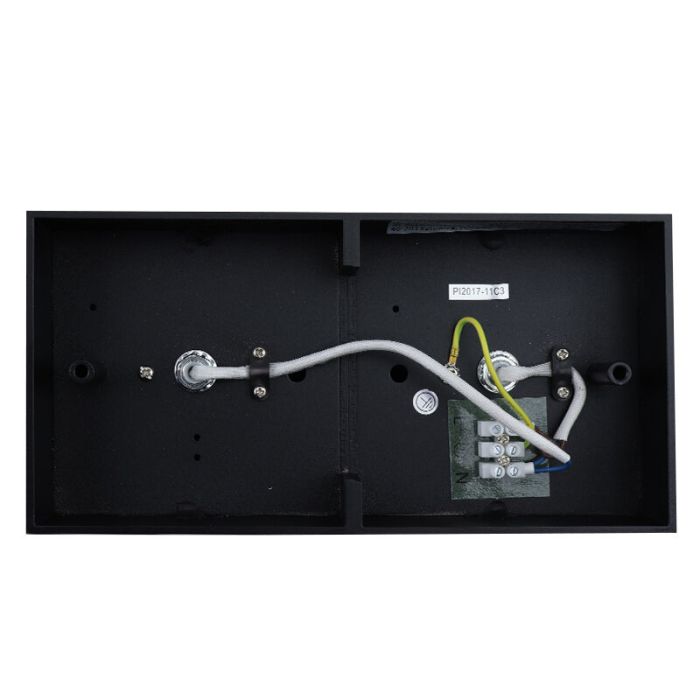 Aplique de techo negro moderno, Harup