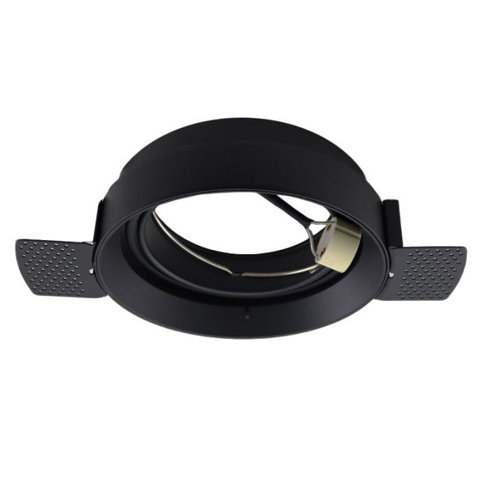 Foco empotrable trimless negro moderno, Wilhelm, GU10 AR111
