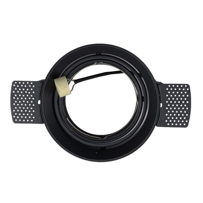 Foco empotrable trimless negro moderno, Wilhelm, GU10 AR111
