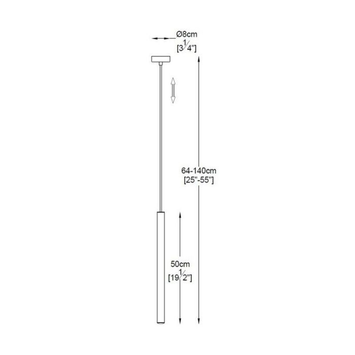 Lámpara colgante blanca diseño, Fikriye, 5W, 3000K LED