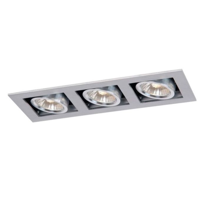 Foco empotrable cromado de aluminio, Chimney