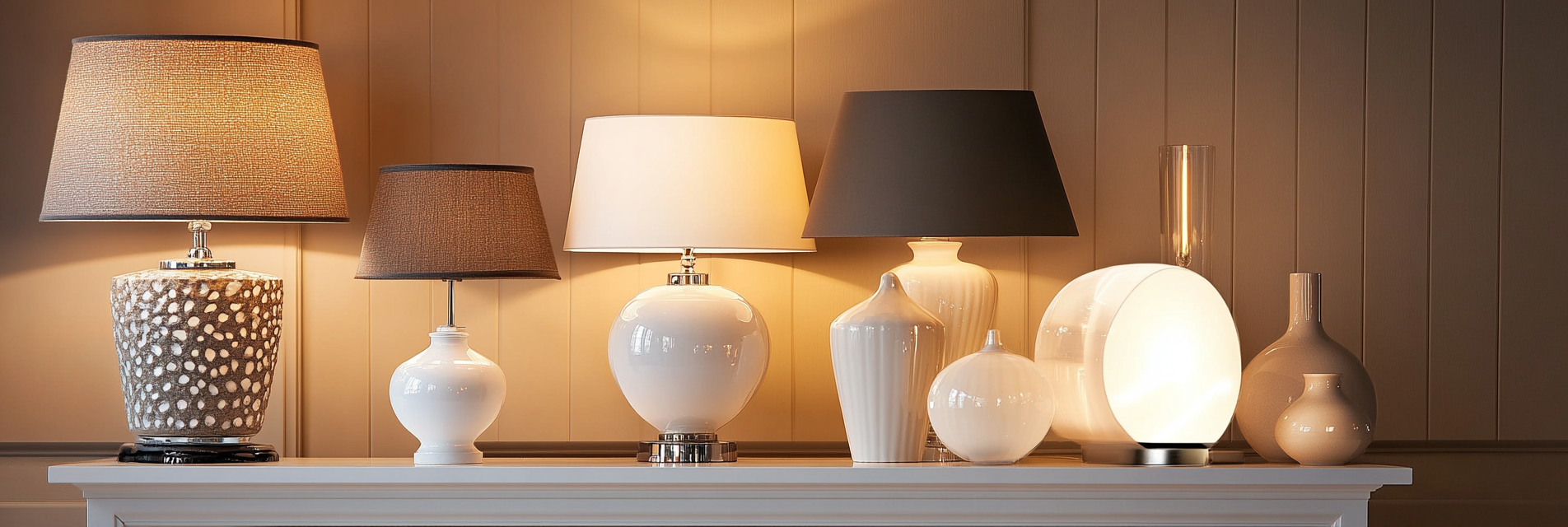 Lámparas blancas para un hogar elegante y moderno