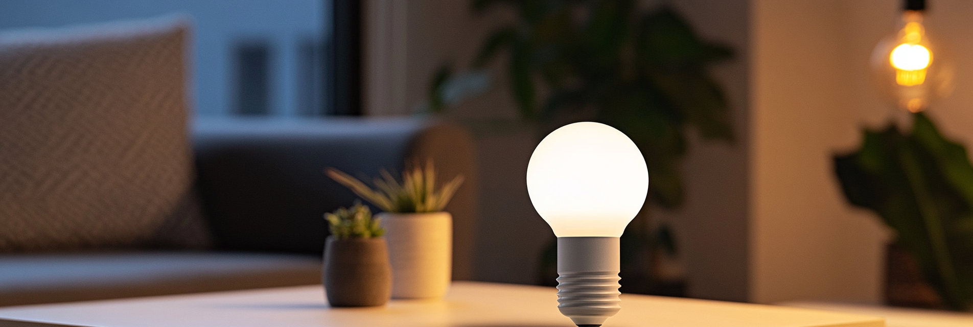 Iluminación moderna con lámparas bola y plasma